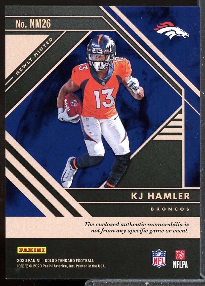K.J. Hamler 2020 Panini Gold Standard RC Newly Minted Jersey Memorabilia #26  Image 2