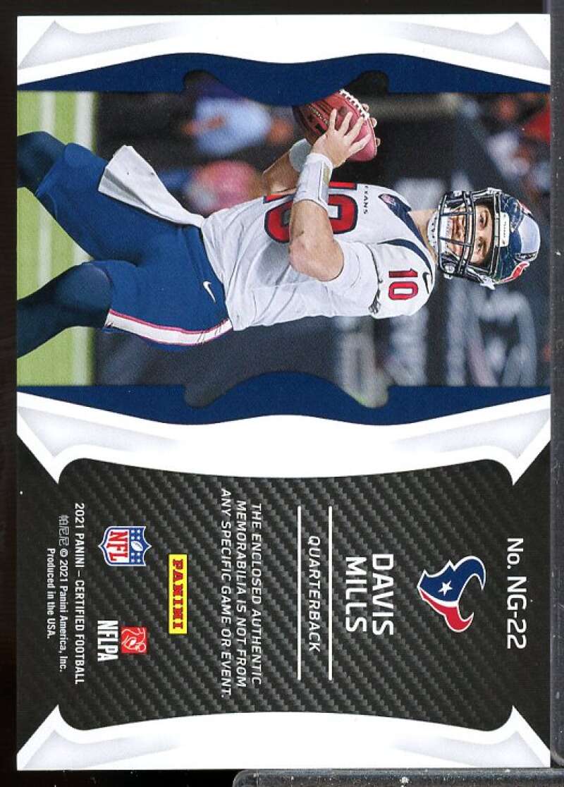 Davis Mills Card 2021 Certified New Generation Rookie Jerseys Mirror Bronze #22  Image 2