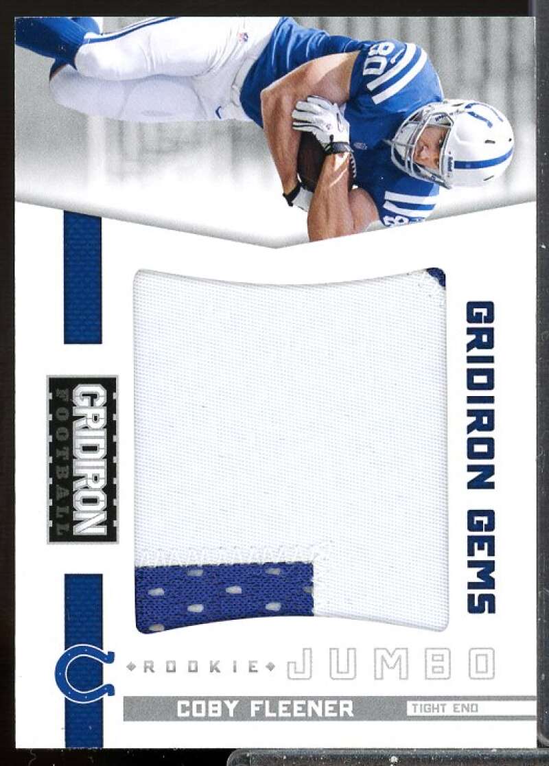 Coby Fleener Card 2012 Gridiron Rookie Gridiron Gems Jerseys Jumbo Prime #333  Image 1