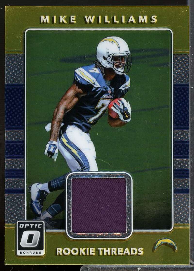 Mike Williams Card 2017 Donruss Optic Rookie Jersey Threads #4  Image 1