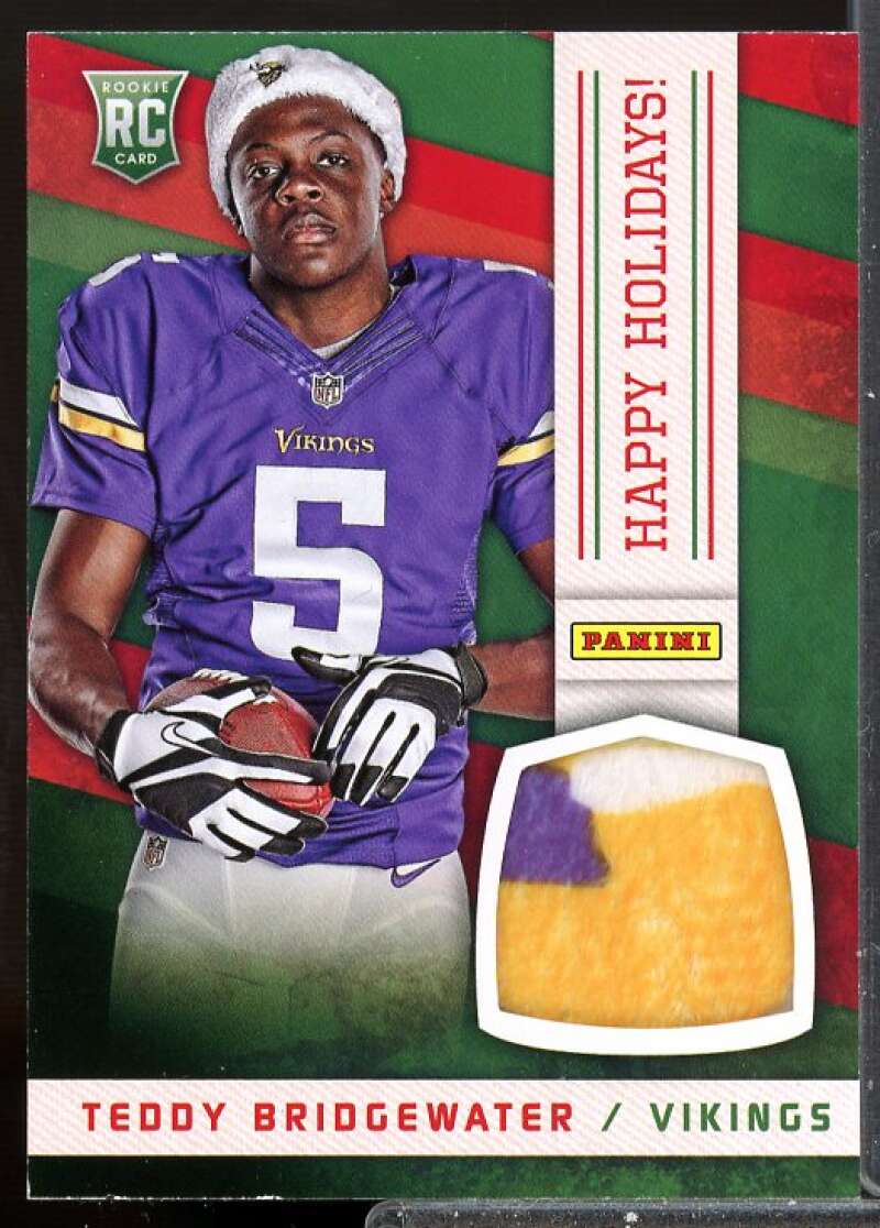 Teddy Bridgewater 2014 Panini Black Friday Rookie Happy Holidays Materials #7  Image 1