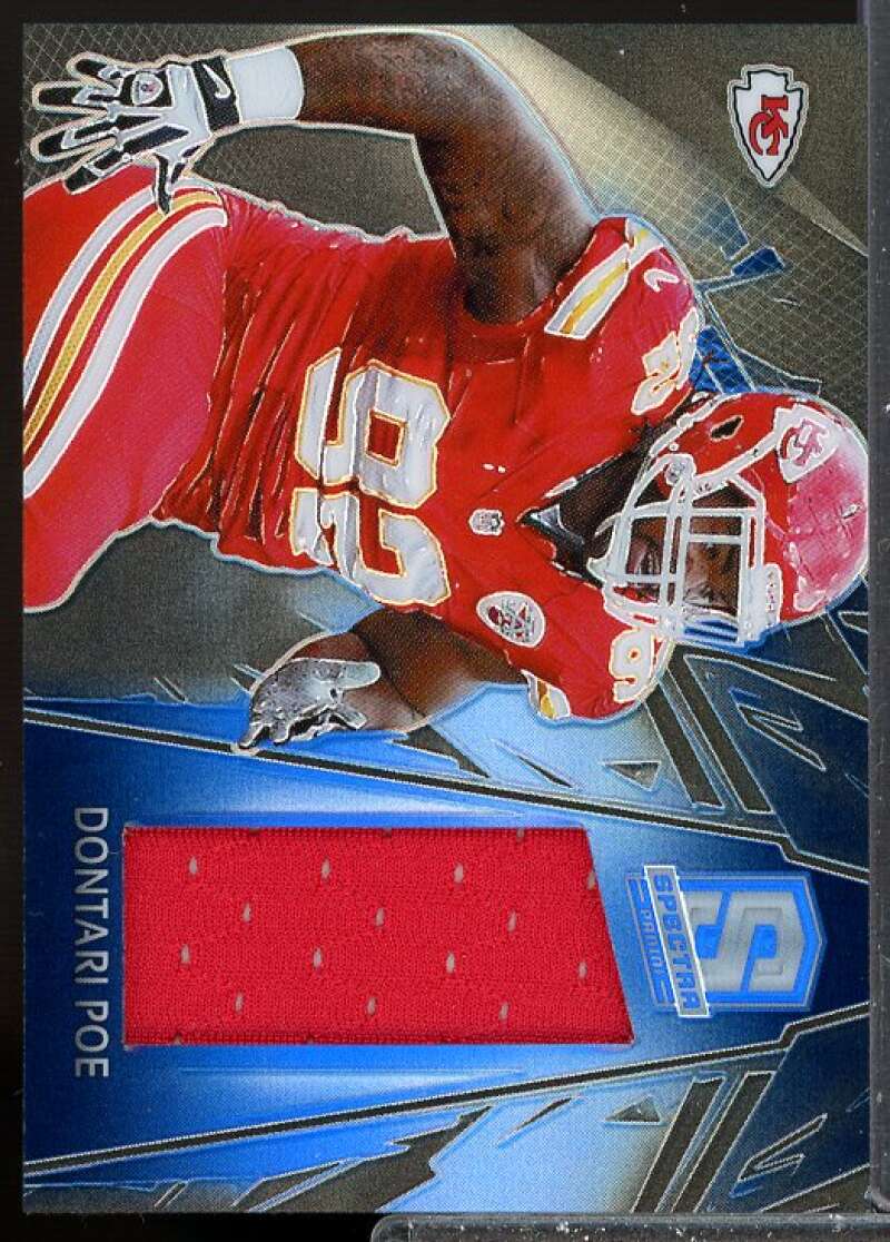 Dontari Poe/99 Card 2013 Panini Spectra Jersey Materials Spectra Blue #27  Image 1