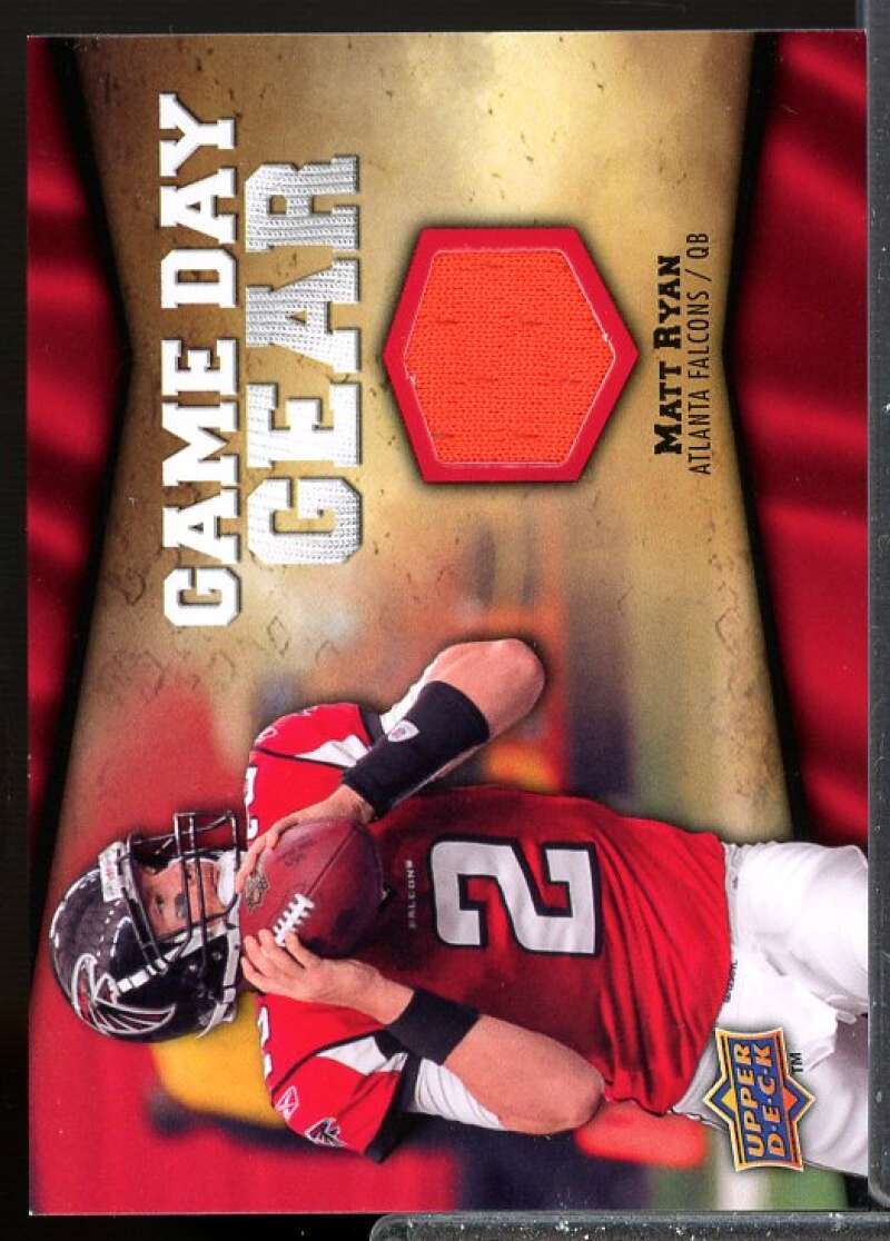 Matt Ryan Card 2009 Upper Deck Game Day Gear Jersey #MR  Image 1