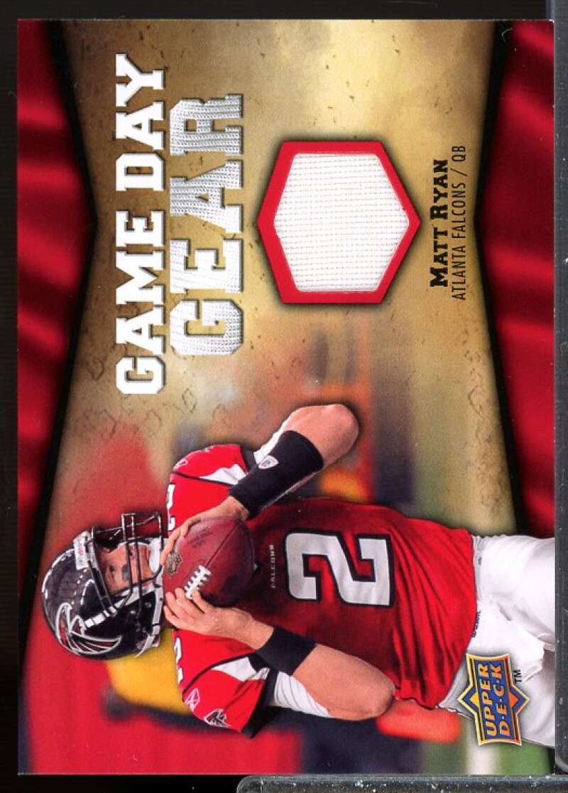 Matt Ryan Card 2009 Upper Deck Game Day Gear Jersey #MR  Image 1