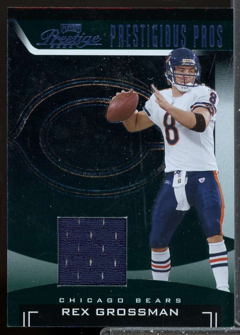 Rex Grossman Card 2006 Playoff Prestige Prestigious Pros Jerseys Green #39  Image 1