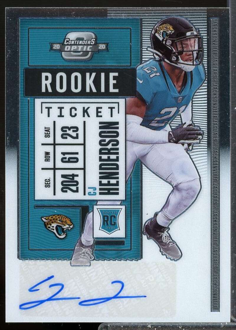 Carlos Henderson AU RC Card 2017 Panini Contenders Optic Rookie Auto #132  Image 1