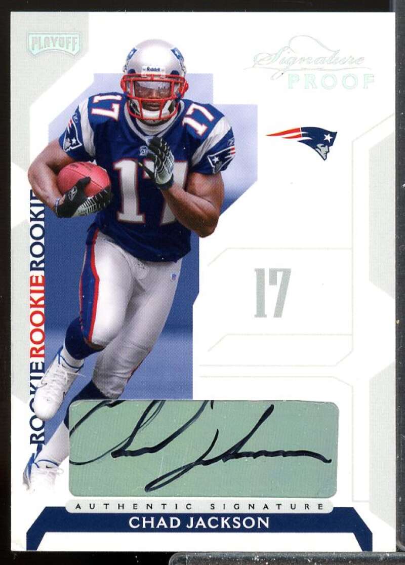 Chad Jackson 2006 Playoff NFL Playoffs Rookie Auto Signature Proofs Silver #93  Image 1