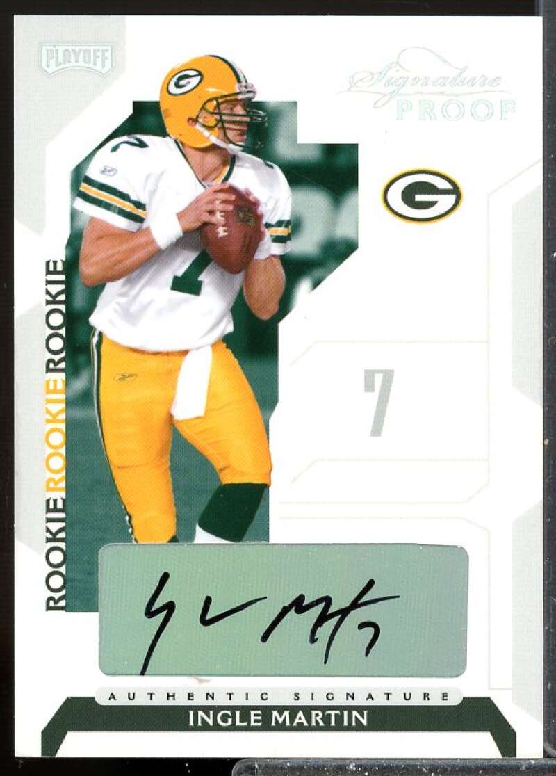 Ingle Martin 2006 Playoff NFL Playoffs Rookie Auto Signature Proofs Silver #97  Image 1