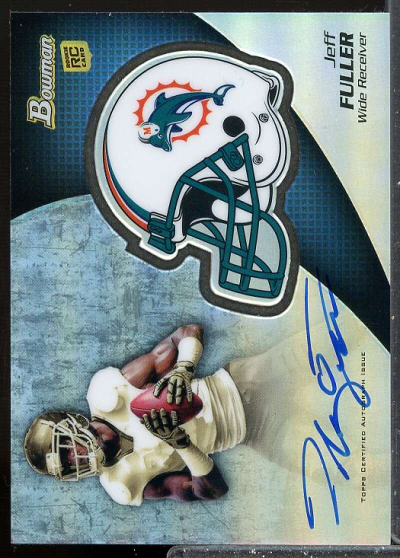Jeff Fuller Card 2012 Bowman Rookie Team Helmet Autographs #BCRAJF  Image 1