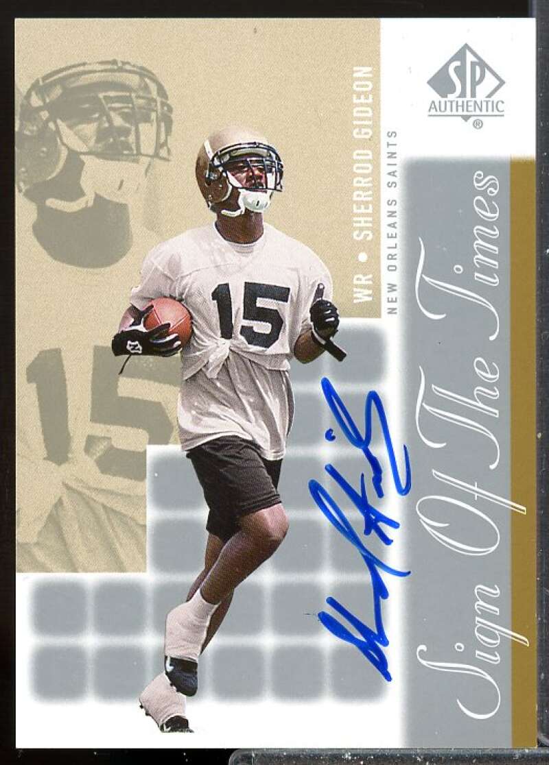 Sherrod Gideon Card 2000 SP Authentic Sign of the Times Auto #SG  Image 1