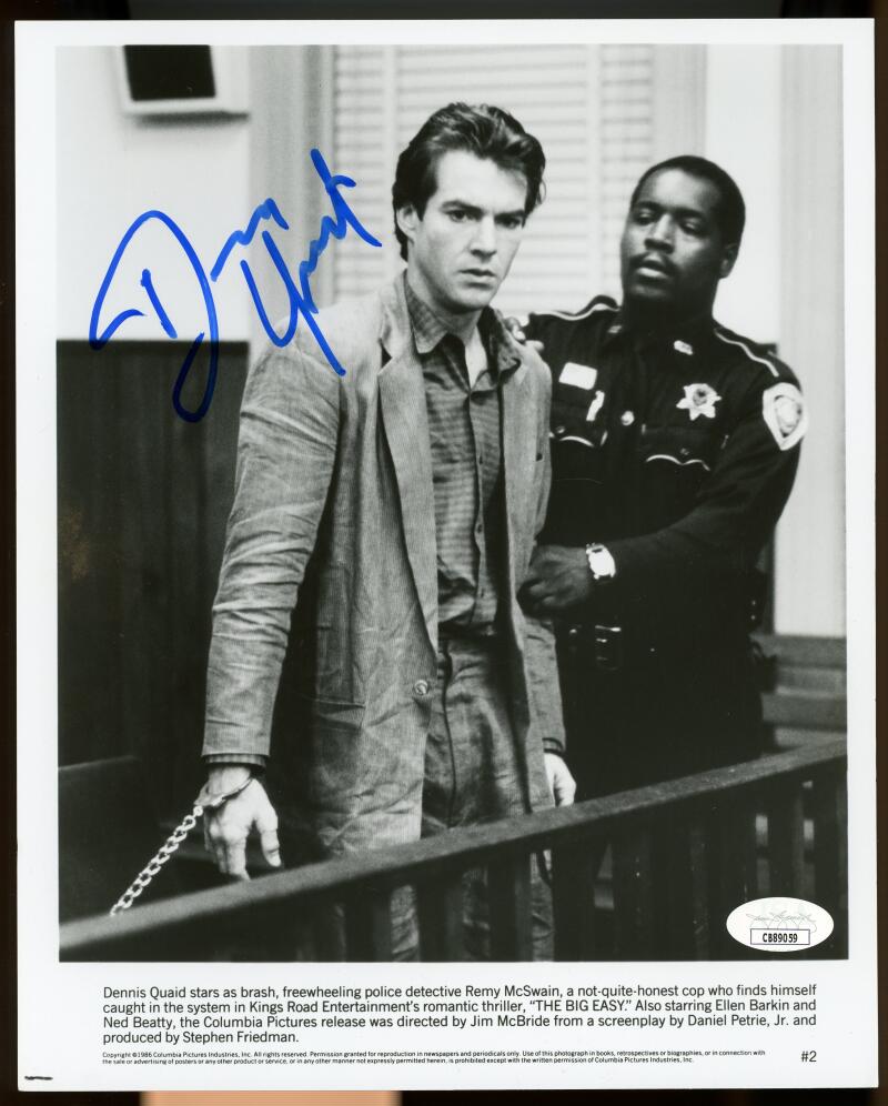 Dennis Quaid Actor Signed Autographed 8x10 Photo JSA Authentic Image 1