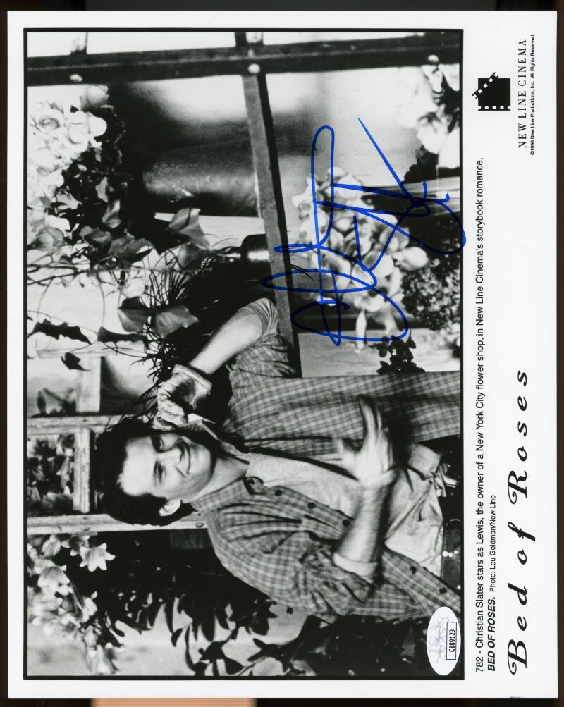 Christian Slater Actor Signed Autographed 8x10 Photo JSA Authentic Image 1