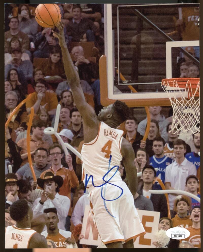 Mo Bamba Texas Longhorns Signed Autographed 8x10 Photo JSA Authentic Image 1