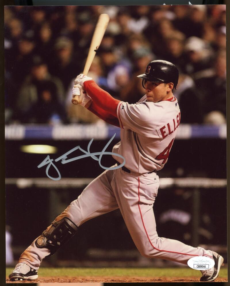 Jacoby Ellsbury Red Sox Signed Autographed 8x10 Photo JSA Authentic Image 1