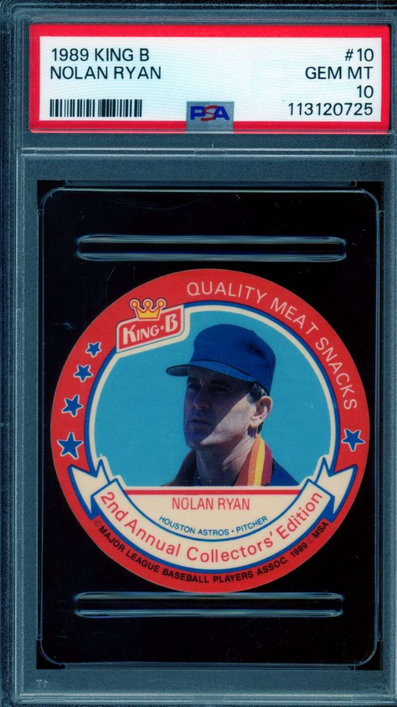 Nolan Ryan Card 1989 King B #10 PSA 10 Image 1