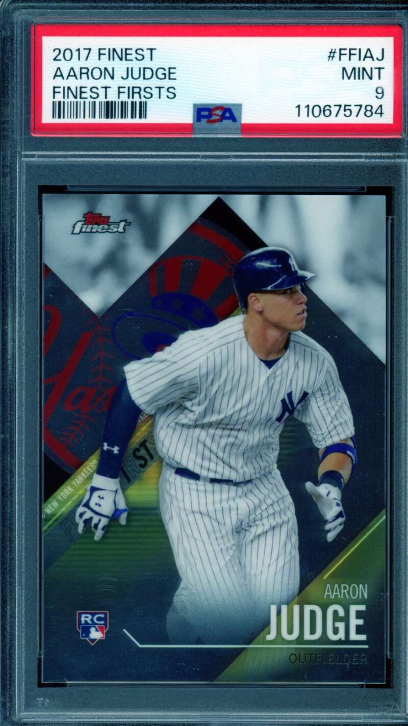 Aaron Judge Rookie Card 2017 Finest Firsts #Ffiaj PSA 9 Image 1