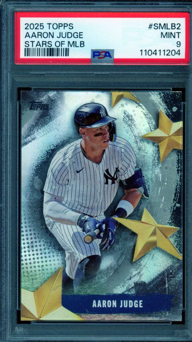 Aaron Judge Card 2025 Topps Stars Of MLB #Smlb2 PSA 9 Image 1
