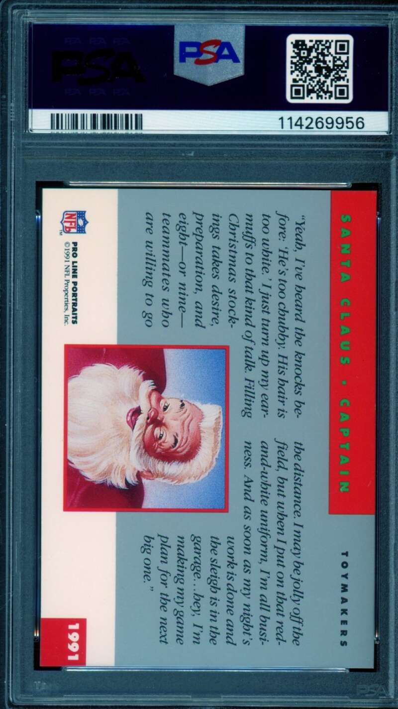 Santa Claus Card 1991 Proline Portraits #nno PSA 9 Image 2
