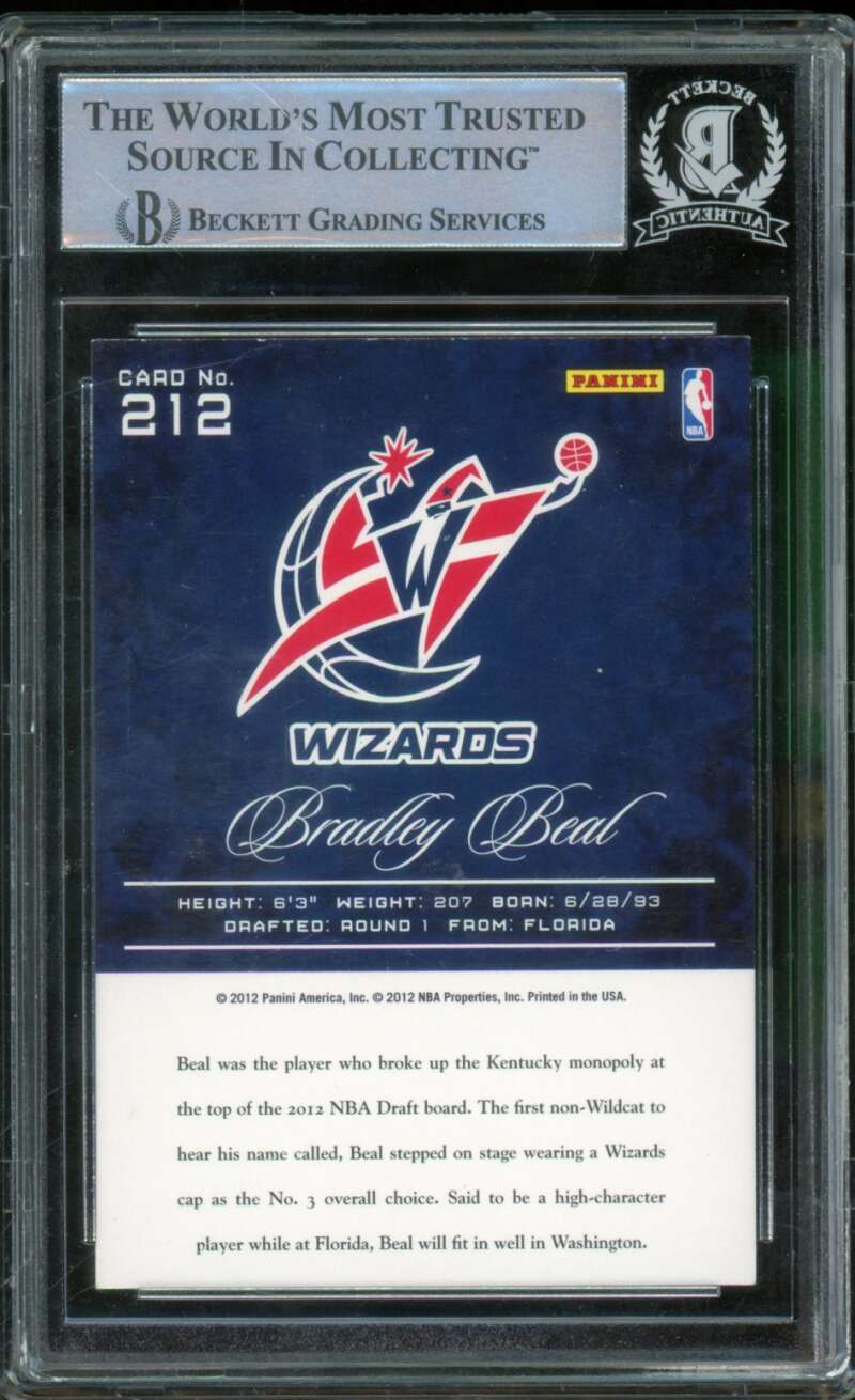 Bradley Beal Rookie Card 2012-13 Prestige #212 BGS BAS Authentic Autograph Image 2