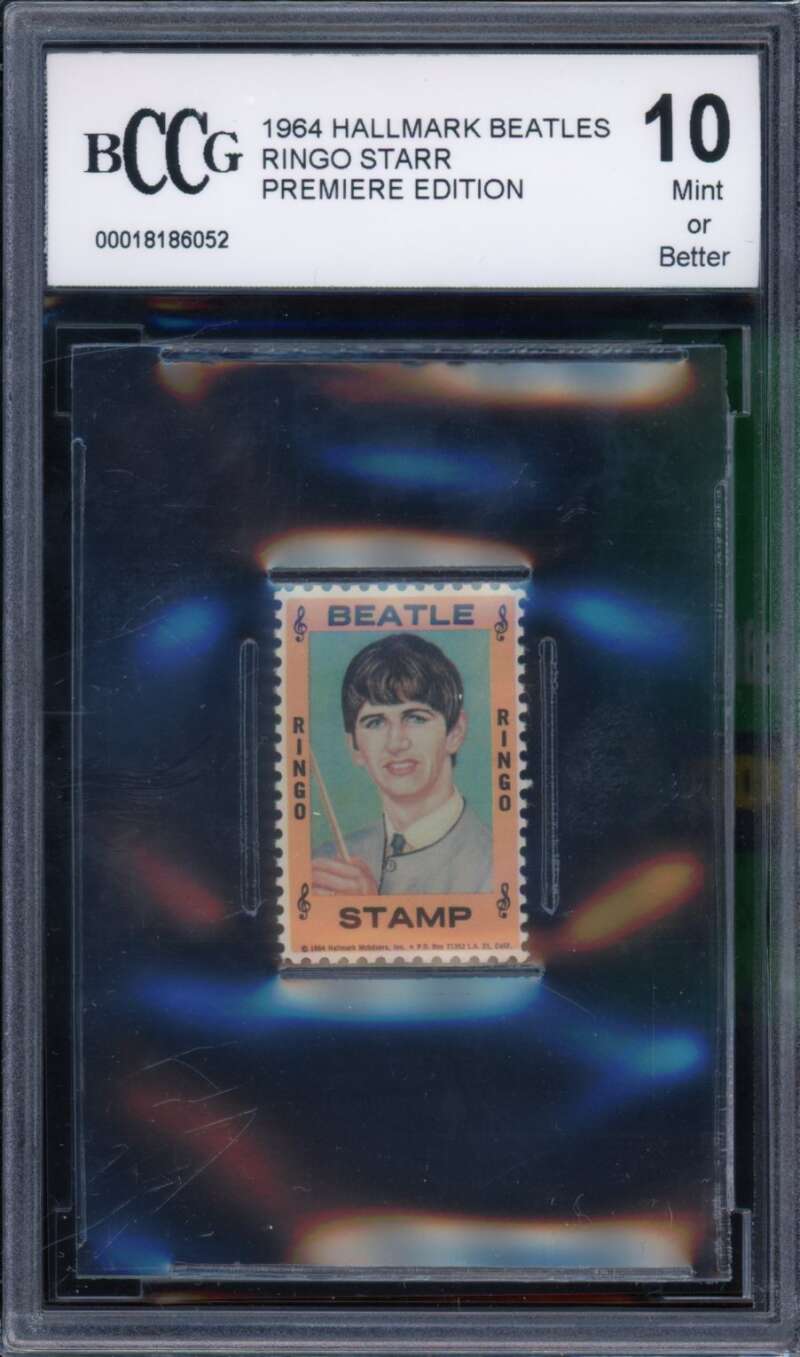 Ringo Starr Card 1964 Hallmark Premiere Edition BGS BCCG 10 Image 1