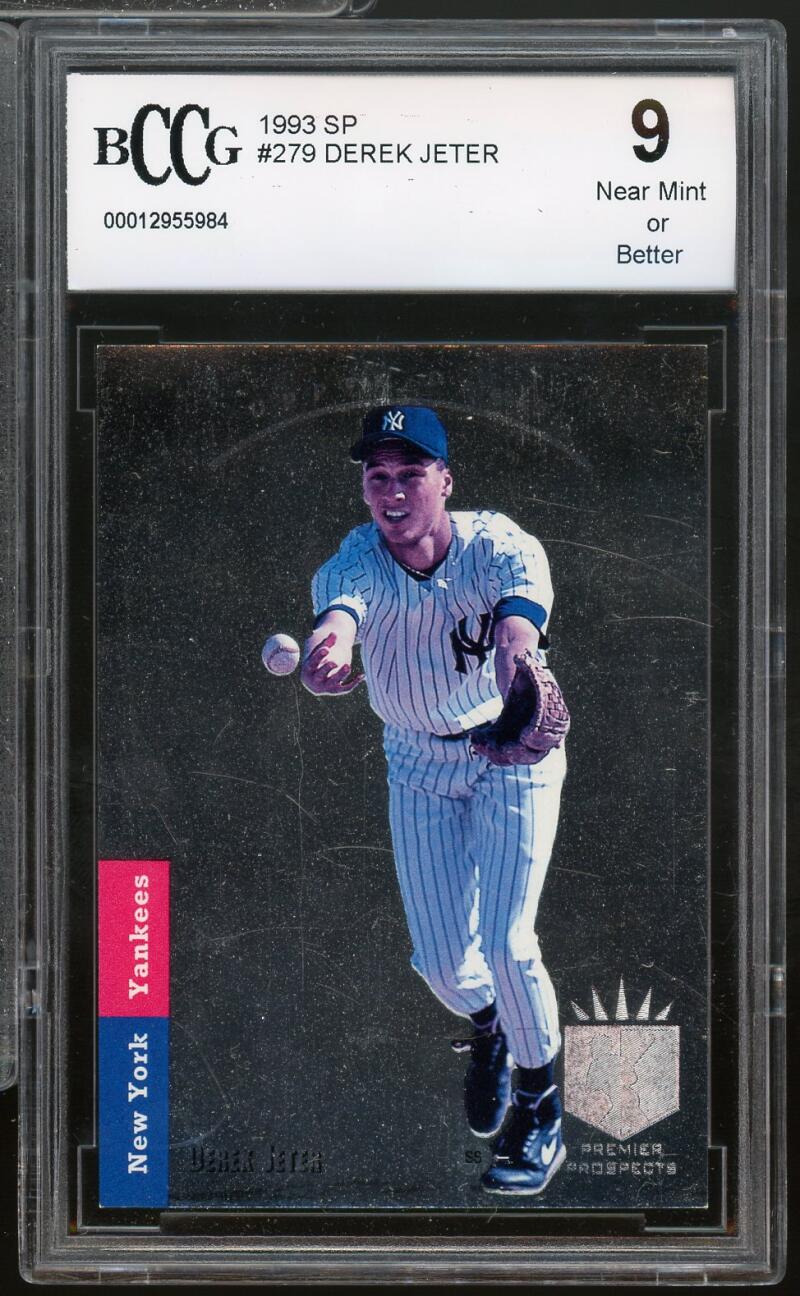 1993 SP #279 Derek Jeter Rookie Card BGS BCCG 9 Near Mint+ Image 1