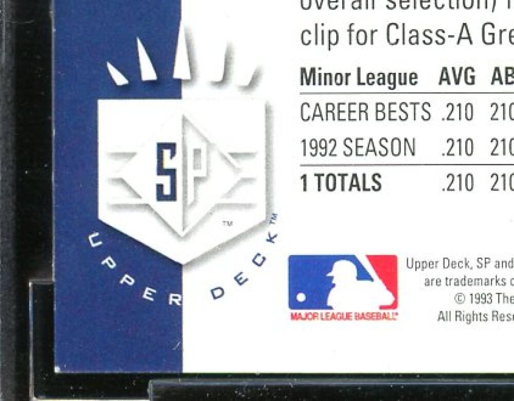 1993 SP #279 Derek Jeter Rookie Card BGS BCCG 9 Near Mint+ Image 9