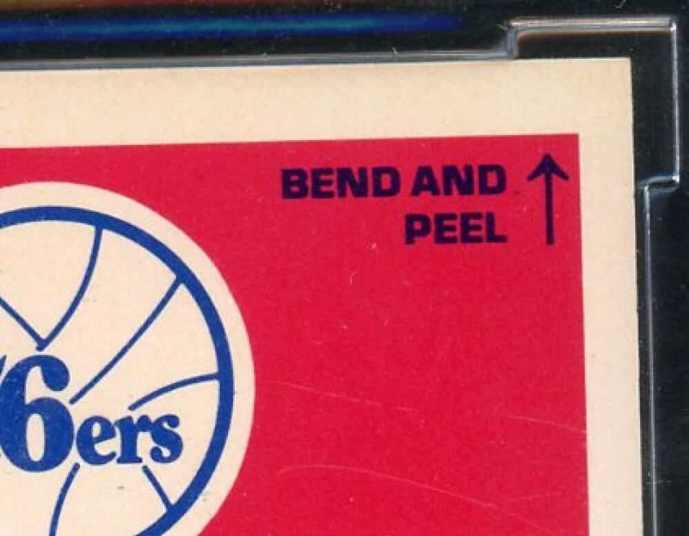 1986-87 Fleer Stickers #5 Julius Erving Card BGS BCCG 10 Mint+ Image 8