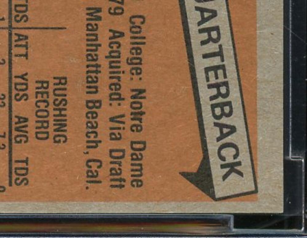 1981 Topps #216 Joe Montana Rookie Card BGS BCCG 9 Near Mint+ Image 10