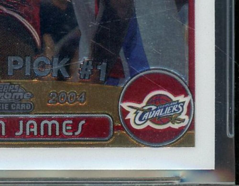 LeBron James Rookie Card 2003-04 Topps Chrome #111 BGS 9.5 Image 6