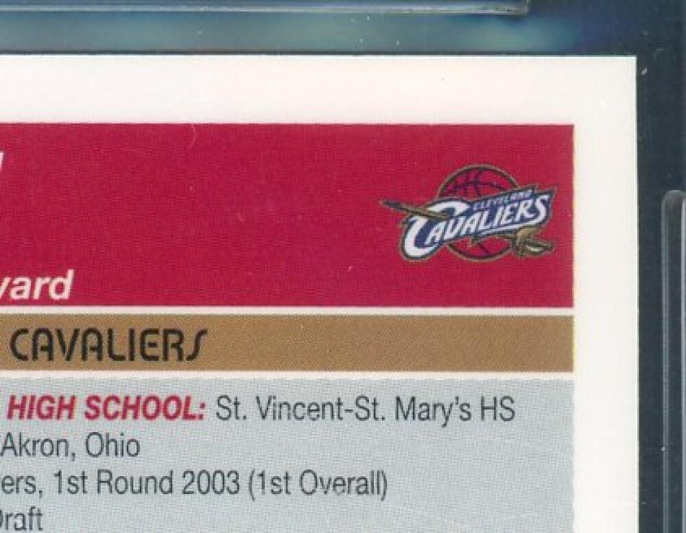 LeBron James Rookie Card 2003-04 Topps Chrome #111 BGS 9.5 Image 8