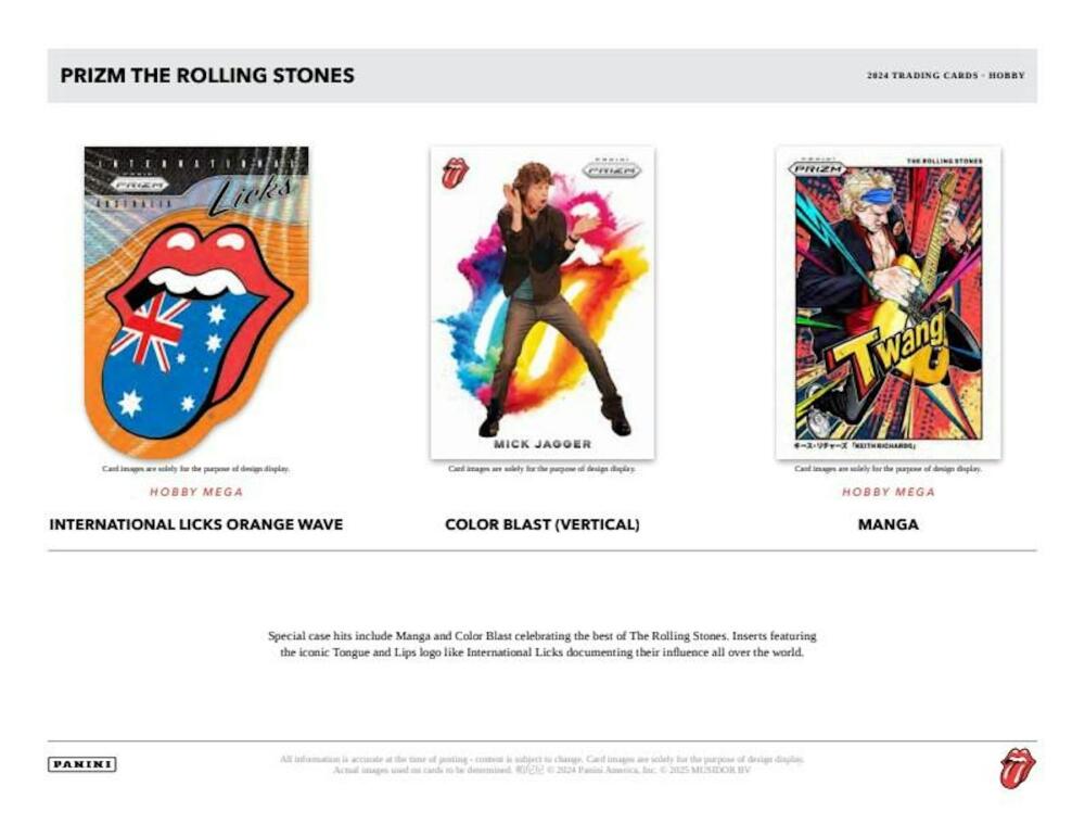 2024 Panini Prizm The Rolling Stones Hobby Mega Box  Image 4