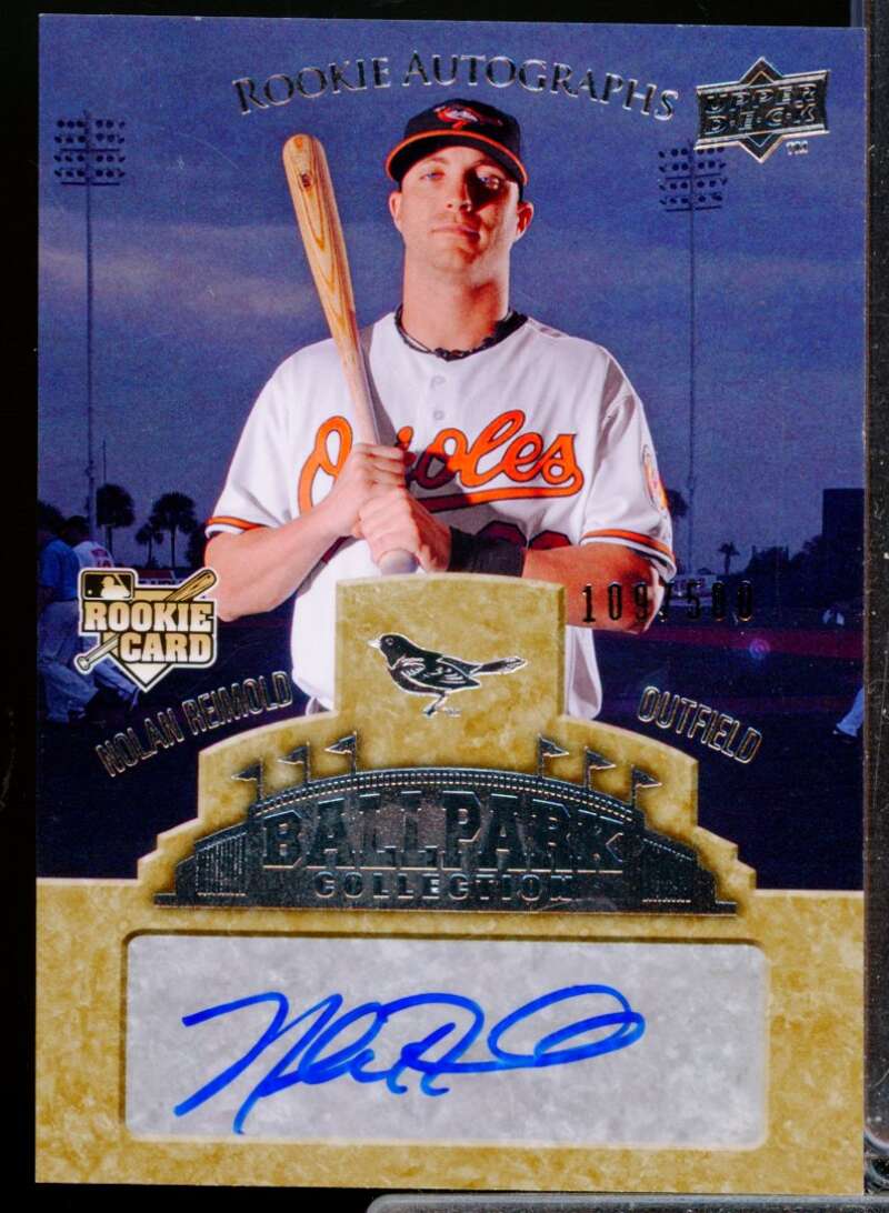 Nolan Reimold /500 RC 2009 Upper Deck Ballpark Collection Rookie Autograph #91  Image 1