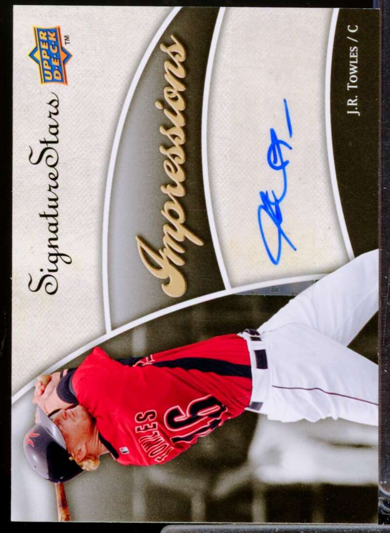 J.R. Towles 2009 Upper Deck Signature Stars Impression Autograph Signatures #JT  Image 1