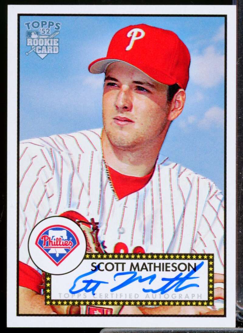 Scott Mathieson Card 2006 Topps '52 Signatures Autograph #SM  Image 1