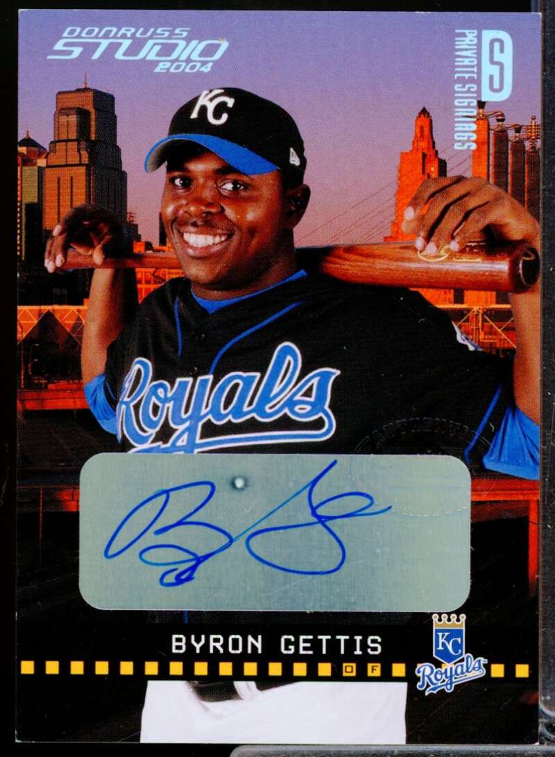 Byron Gettis /250 Card 2004 Donruss Studio Private Signings Silver #96  Image 1