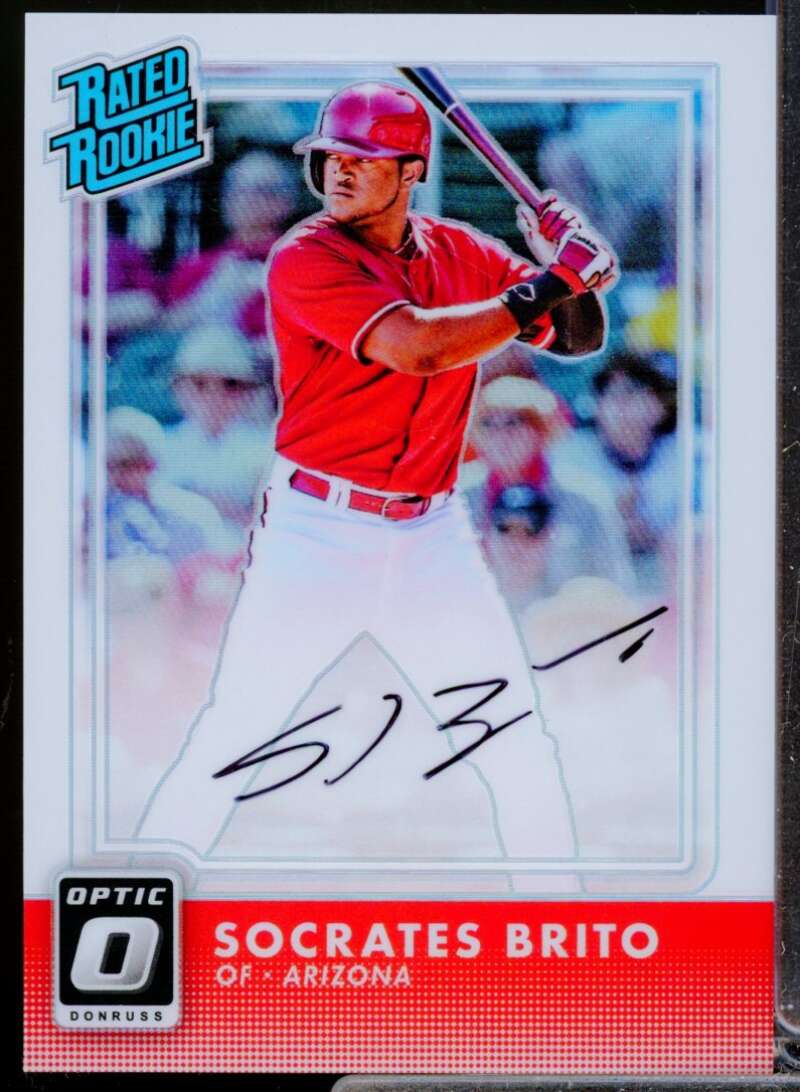 Socrates Brito /150 2016 Donruss Optic Rated Rookie Auto Signature Holo #30  Image 1