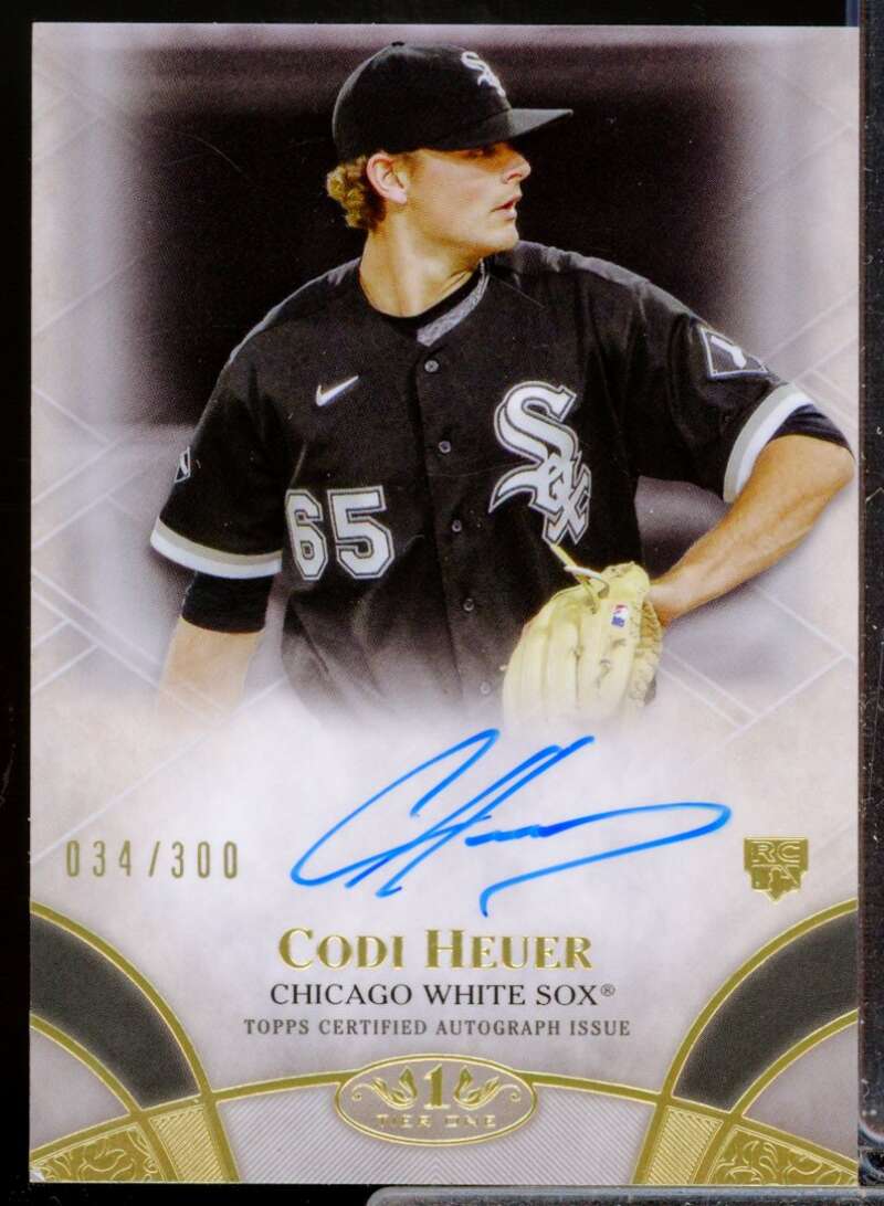 Codi Heuer /300 Card 2021 Topps Tier One Break Out Rookie Autographs #BOACHE  Image 1