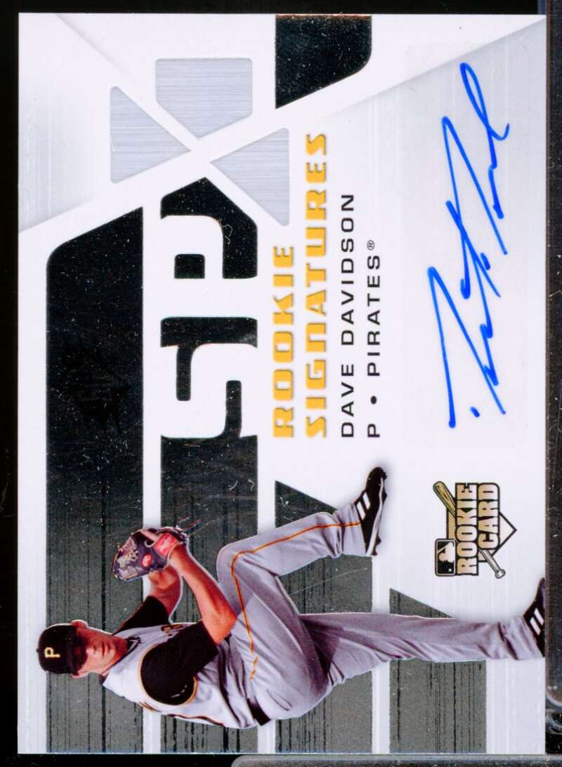 Dave Davidson Card 2008 SPx Rookie Signatures Autograph Silver #132  Image 1