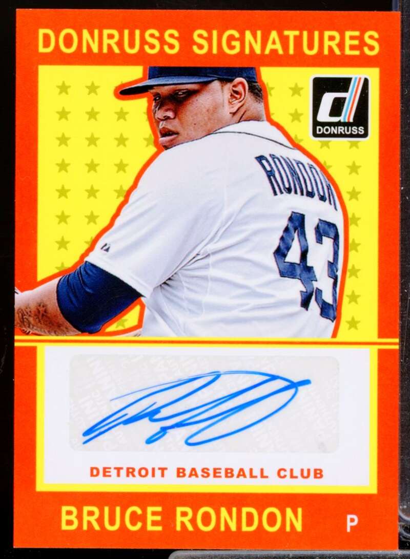 Bruce Rondon Card 2014 Donruss Signatures Autograph #24  Image 1