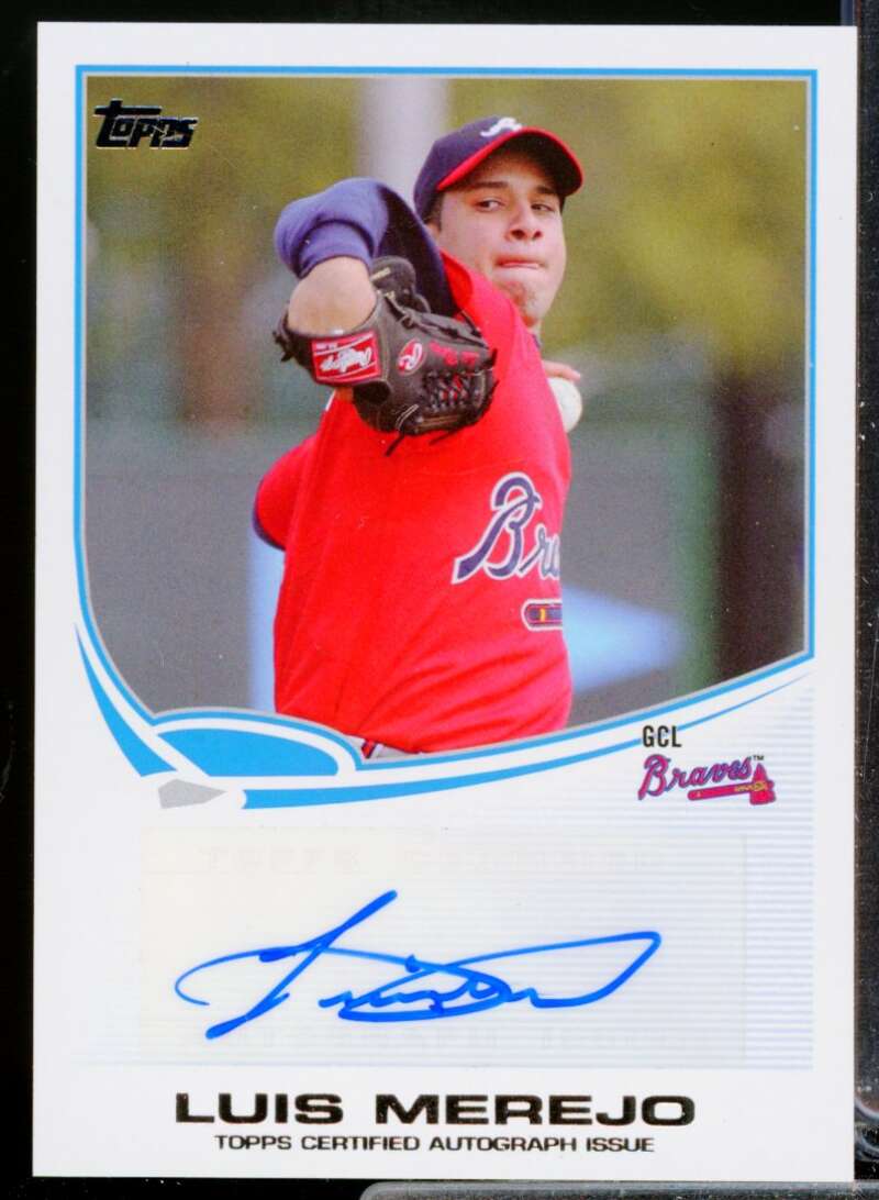 Luis Merejo Card 2013 Topps Pro Debut Autographs #LM  Image 1