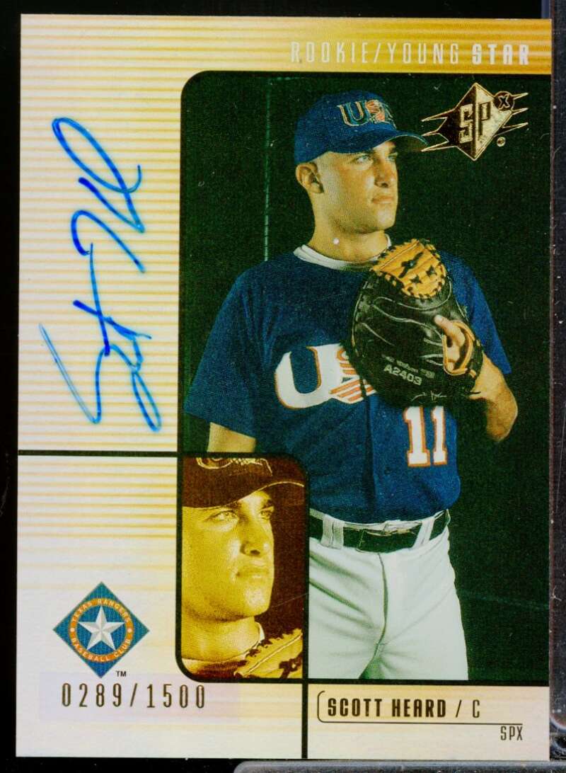 Scott Heard /1500 RC Card 2000 SPx Rookie Autograph #140  Image 1