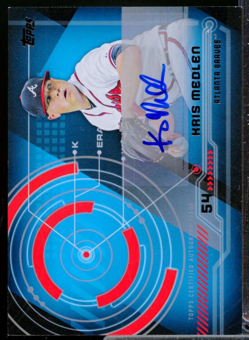 Kris Medlen Card 2014 Topps Trajectory Autographs #TAKM  Image 1