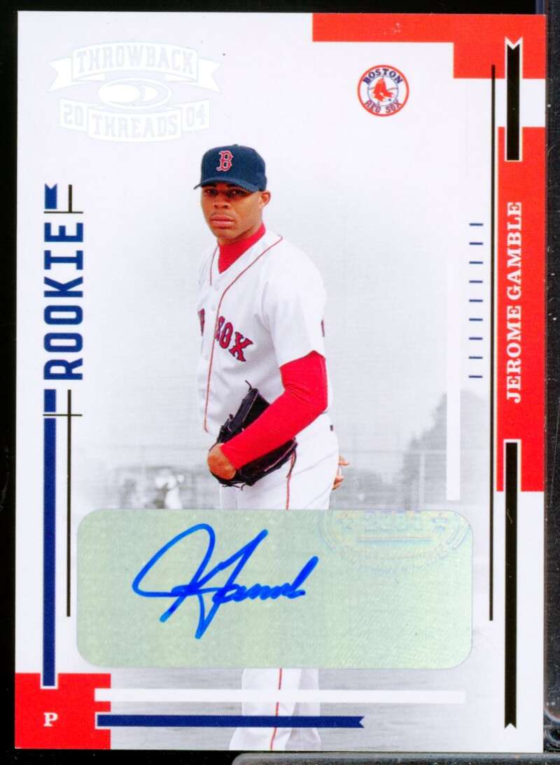 Jerome Gamble /200 2004 Throwback Threads Rookie Autograph Signature Marks #234  Image 1