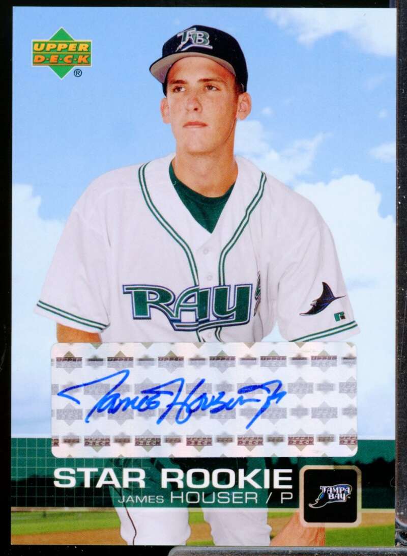 James Houser Card 2003 Upper Deck Prospect Premieres Autographs #P33  Image 1