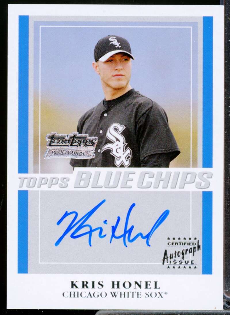 Kris Honel Card 2003 Team Topps Blue Chips Autographs #KH  Image 1