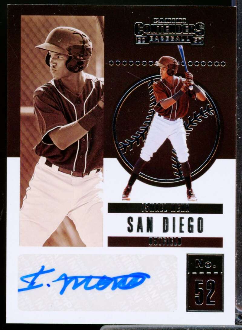 Ismael Mena Card 2020 Panini Contenders Contenders Autographs #38  Image 1
