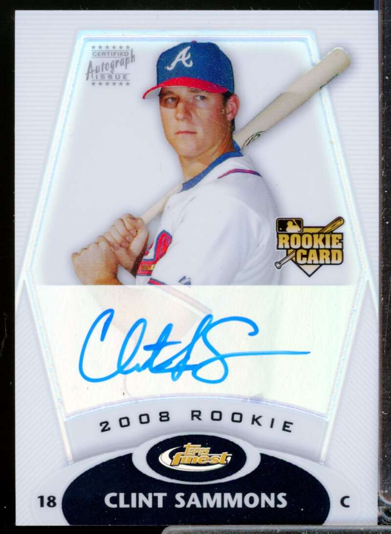 Clint Sammons Card 2008 Finest Rookie Autograph Refractors #162  Image 1