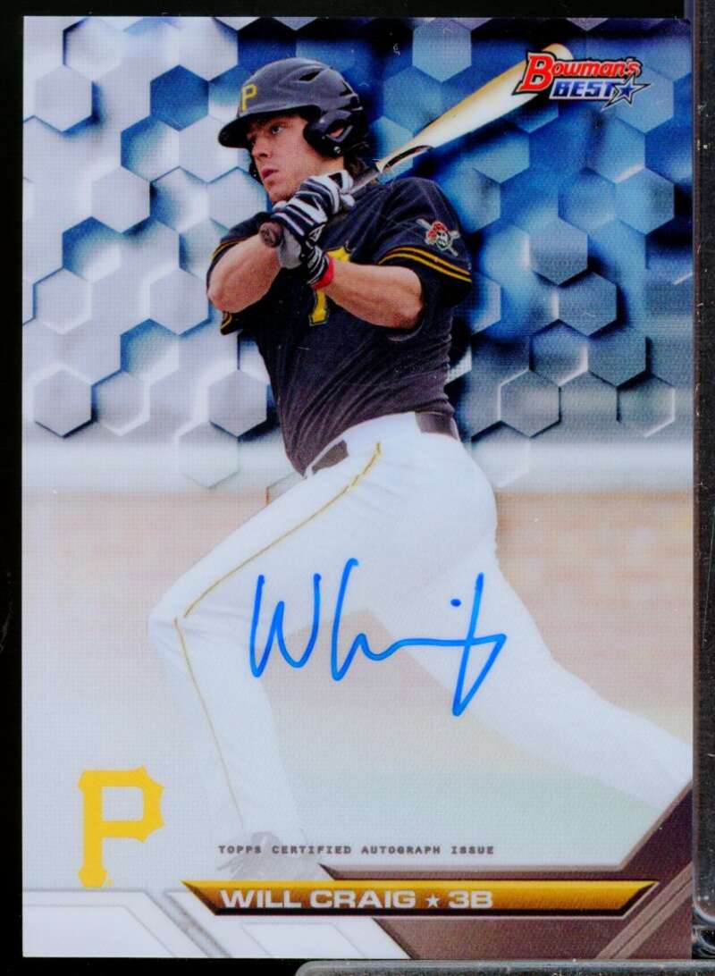 Will Craig Card 2016 Bowman's Best Best of '16 Autographs Refractors #B16WC  Image 1