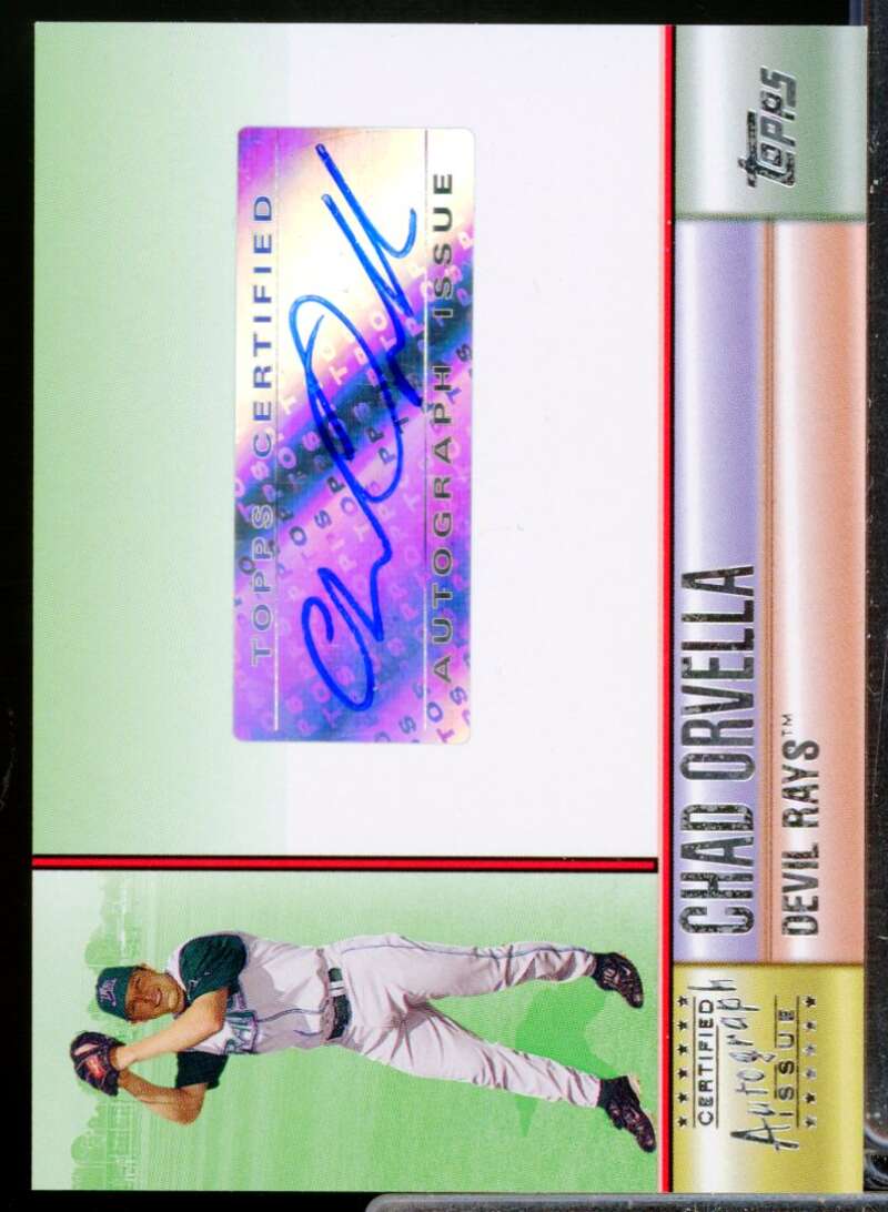 Chad Orvella Card 2006 Topps Autographs Green #CO  Image 1