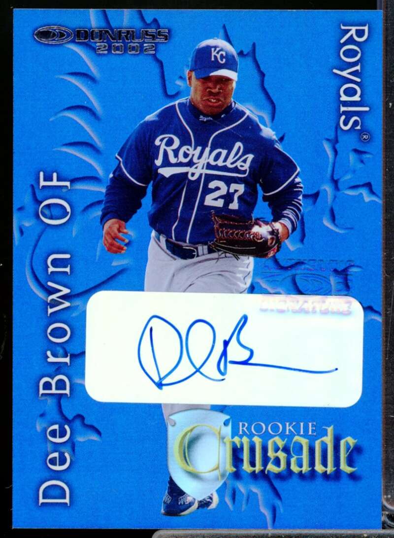 Dee Brown /500 Card 2002 Donruss Rookies Crusade Autographs #RC11  Image 1